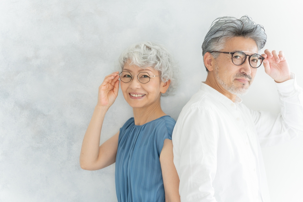 Asian,Senior,Couple,With,Glasses